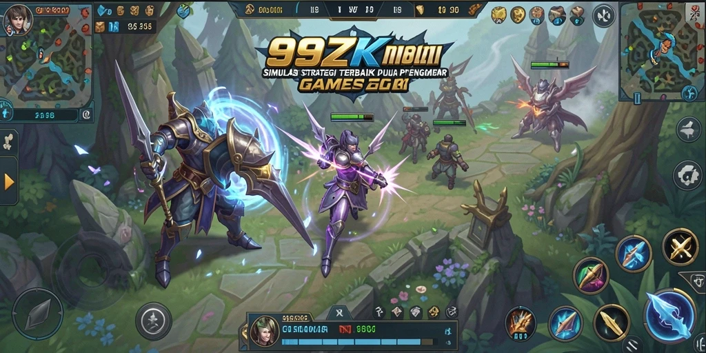Gambaran seru gameplay <strong>99ZK</strong>, membangun dan mempertahankan kerajaan.