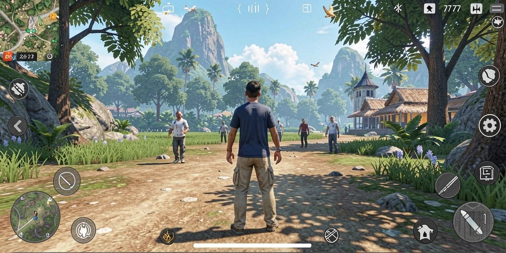 Gameplay A7777 menampilkan simulasi kehidupan yang menarik dan interaktif.