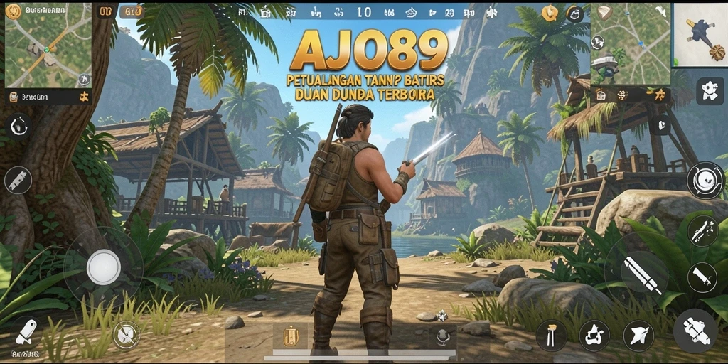 Tampilan gameplay AJO89 dalam dunia terbuka yang menakjubkan.