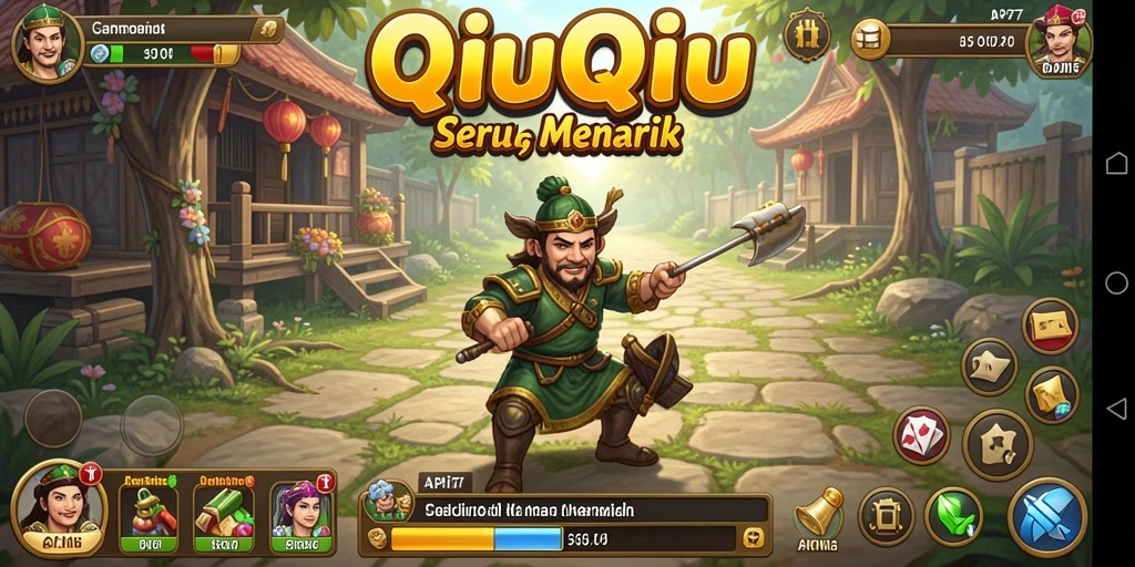 Tampilan gameplay QiuQiu yang menarik dan seru di API77.