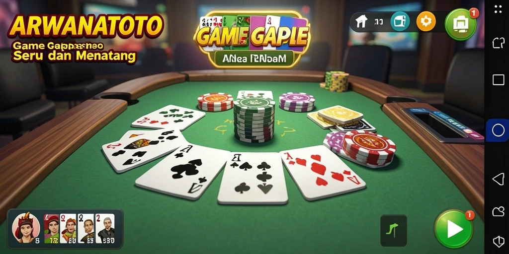 Tampilan gameplay ARWANATOTO yang menarik dan interaktif.