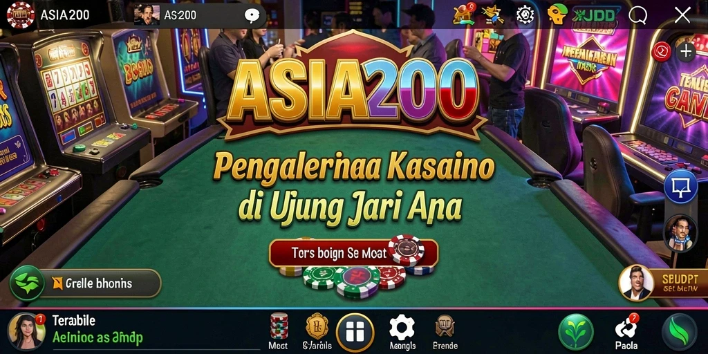 Tampilan gameplay menarik dari ASIA200 dengan permainan kasino yang mendebarkan.