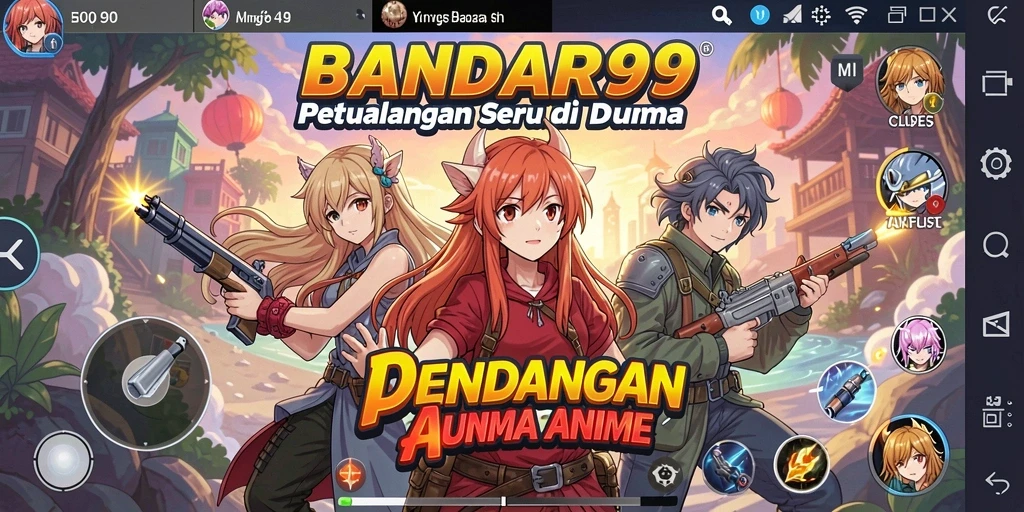 Tampilan gameplay BANDAR99 dengan karakter Anime yang menawan dan seru.