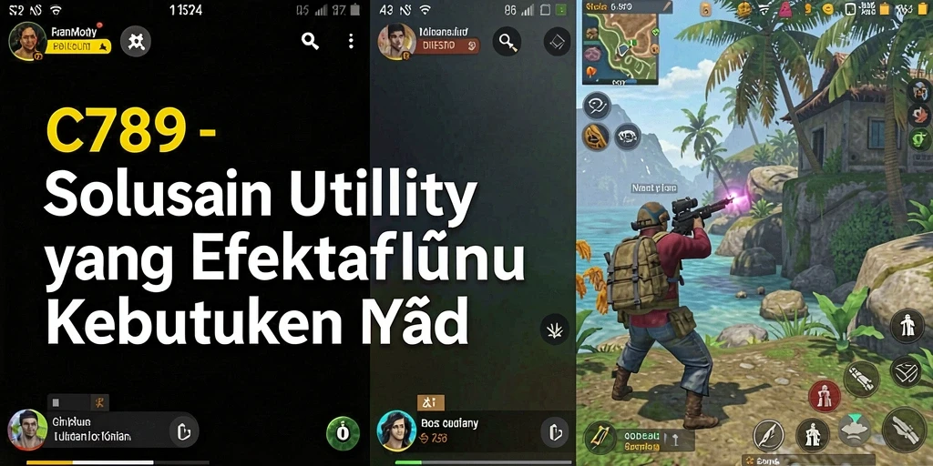 Tampilan utama C789 yang menunjukkan fitur Utility yang bermanfaat.