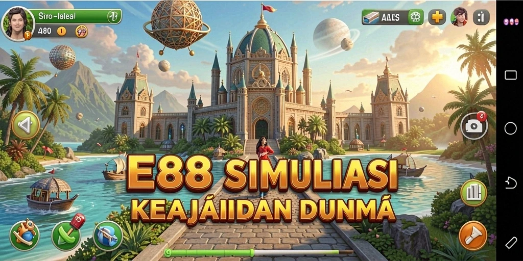 Screenshot gameplay E88 menampilkan simulasi yang menarik dan interaktif.