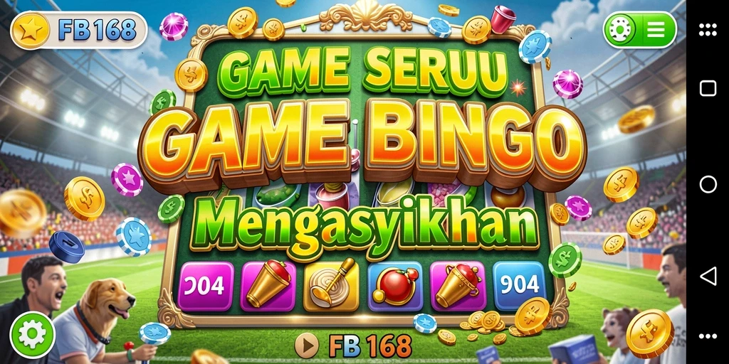 Tampilan menarik dan seru dari gameplay Bingo FB168.