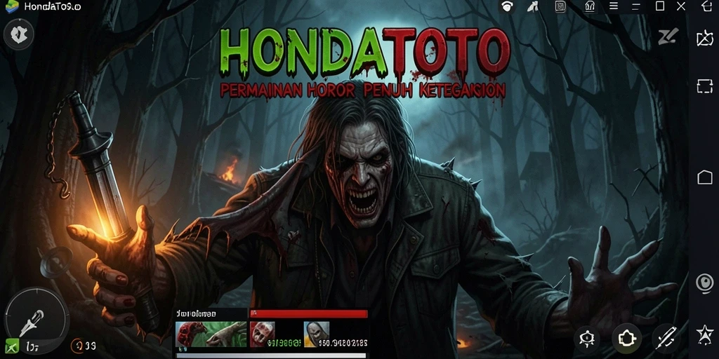 Gameplay menegangkan HONDATOTO dengan elemen horor yang menakutkan.