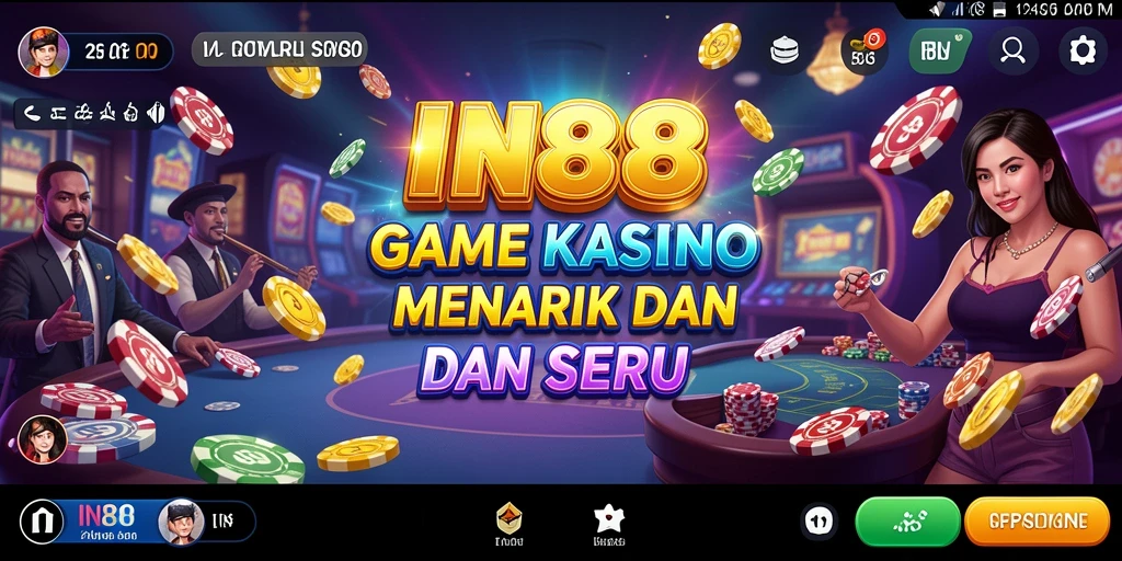 Gameplay menarik kasino di aplikasi IN88.