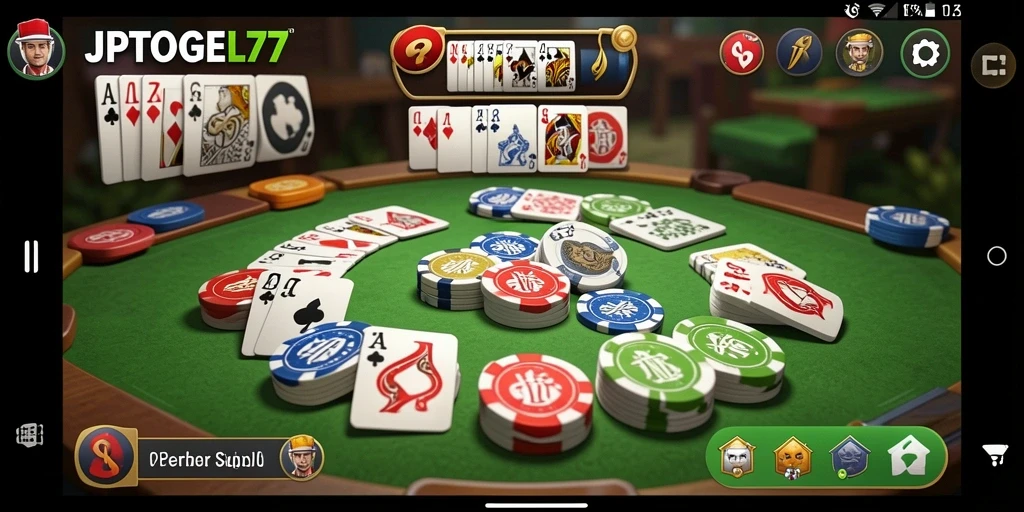 Tampilan gameplay seru Gaple di JPTOGEL77.