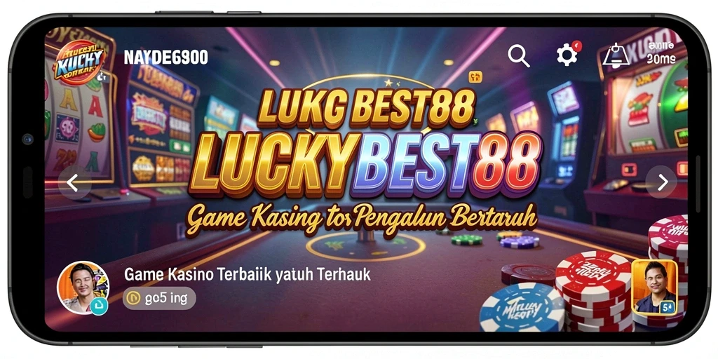 Screenshot gameplay <strong>LUCKYBEST88</strong> menampilkan suasana kasino yang mendebarkan.