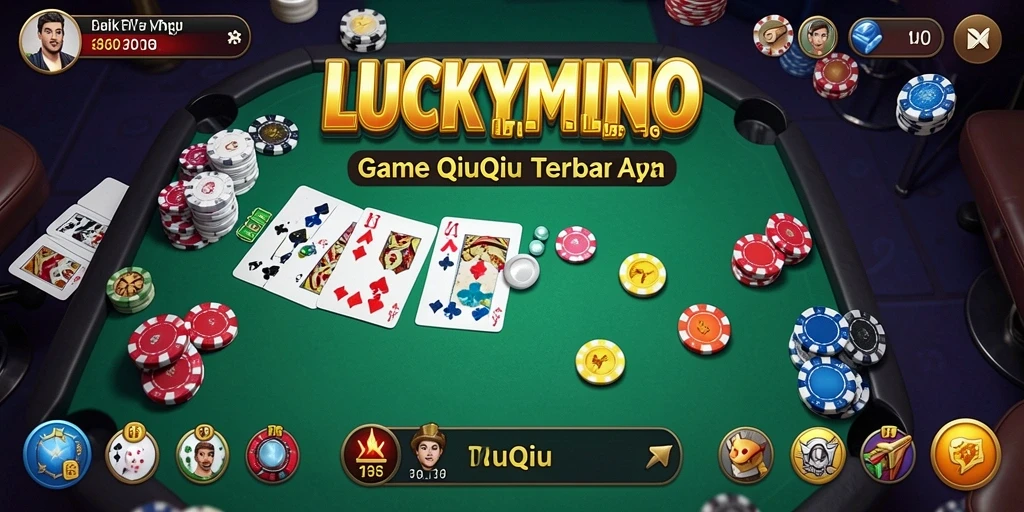 Screenshot LUCKYMINO menampilkan gameplay QiuQiu yang seru dan penuh tantangan.