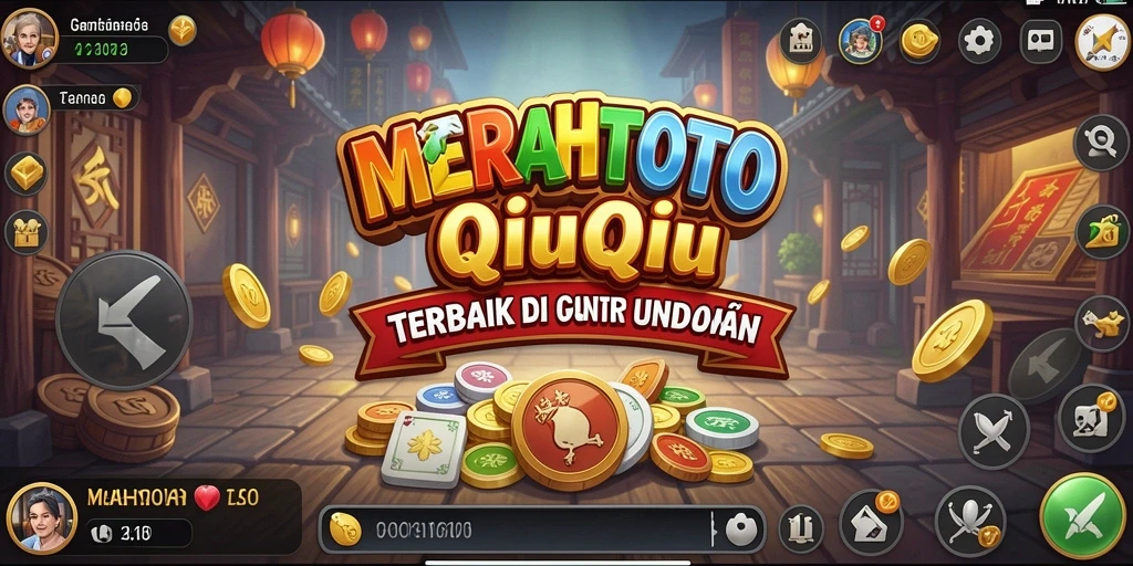 Tampilan gameplay QiuQiu yang seru dan kompetitif.