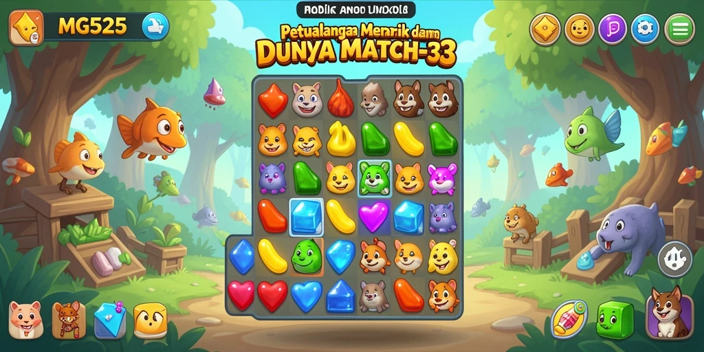 Tampilan gameplay seru dan penuh warna dari MG525.