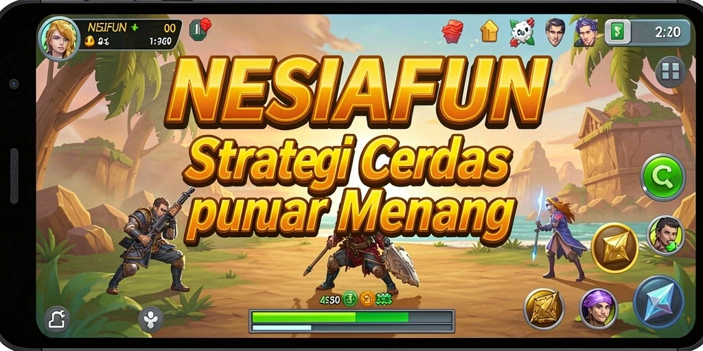 Tampilan gameplay menarik dari NESIAFUN dengan berbagai strategi.