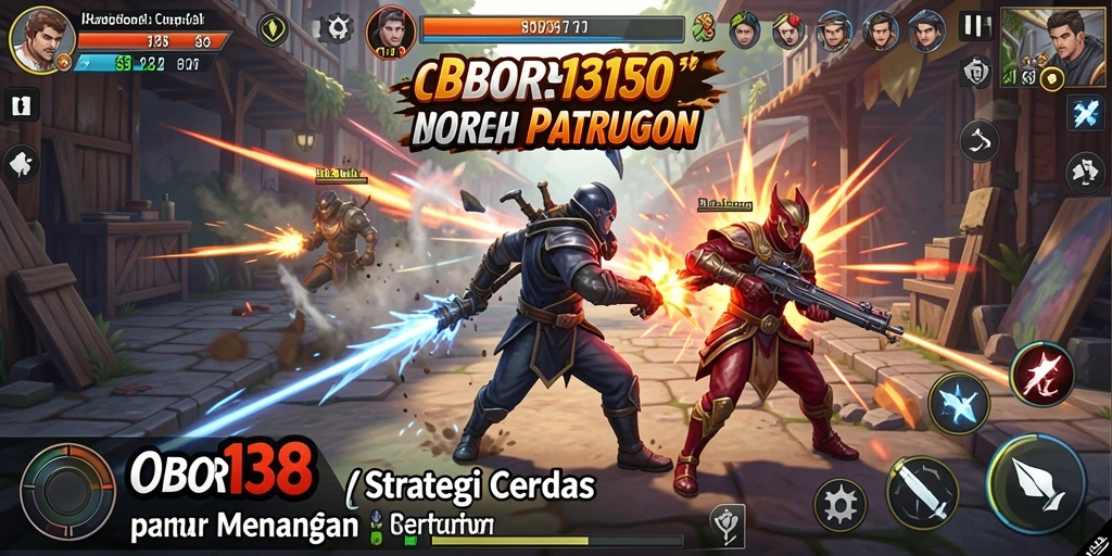 Tampilan gameplay OBOR138 yang penuh aksi strategi.