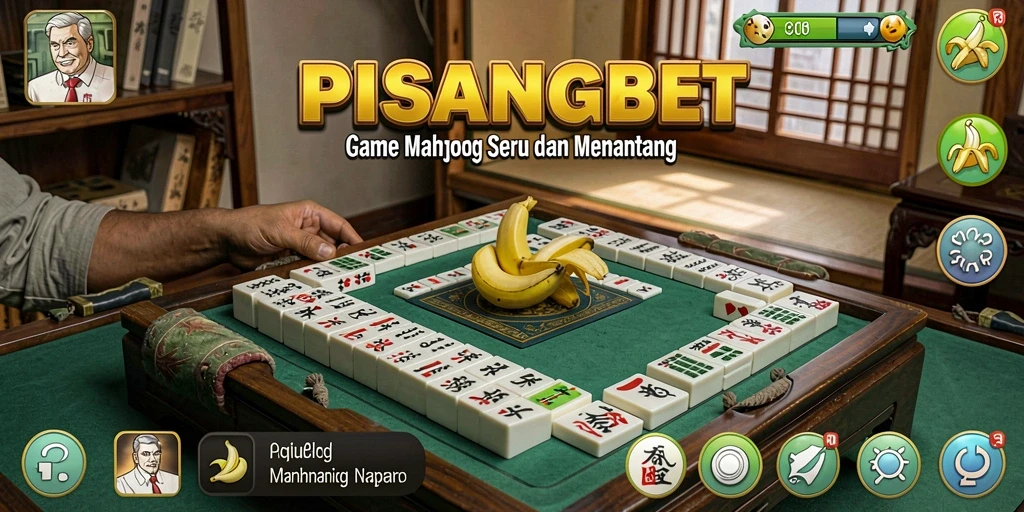 Tampilan gameplay asyik di PISANGBET dengan ubin Mahjong penuh warna.
