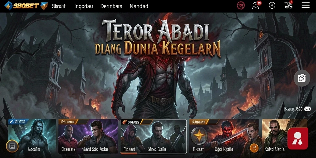 Tampilan gameplay menegangkan dari game horor SBOBET.