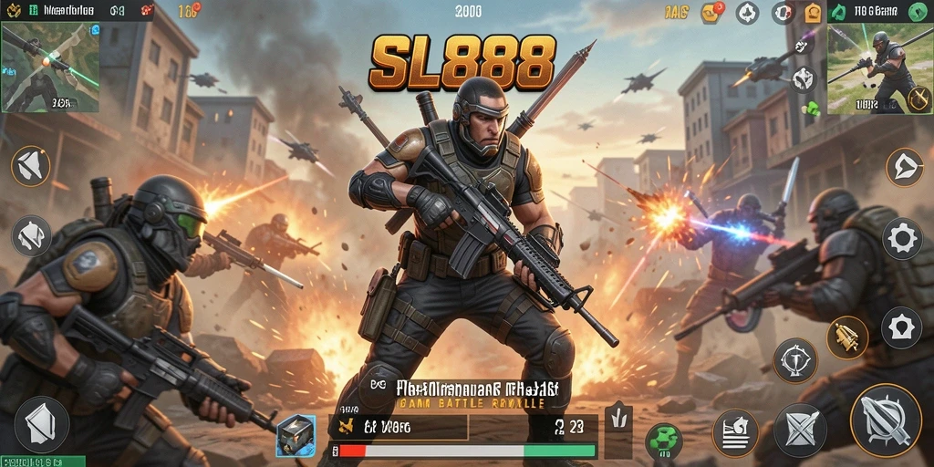 Tangkapan layar gameplay SL888 menampilkan aksi pertempuran mendebarkan.
