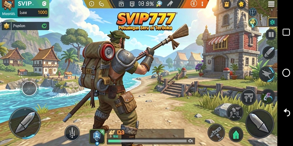 Tangkapan layar gameplay menunjukkan petualangan seru di dunia terbuka SVIP777.