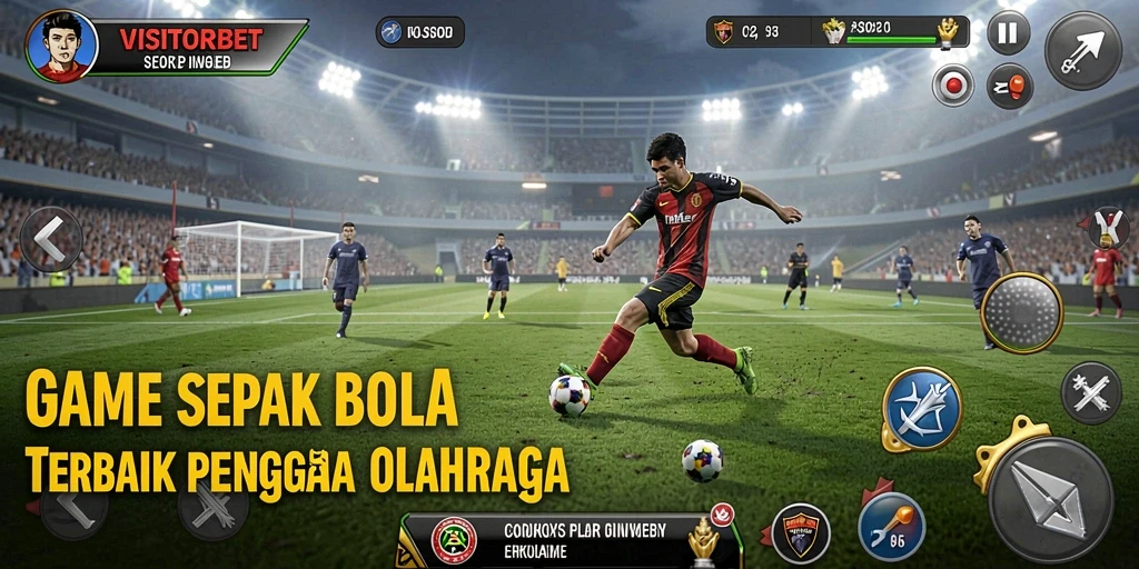 Tampilan gameplay <strong>VISITORBET</strong> yang interaktif dan menggugah selera para penggemar sepak bola.